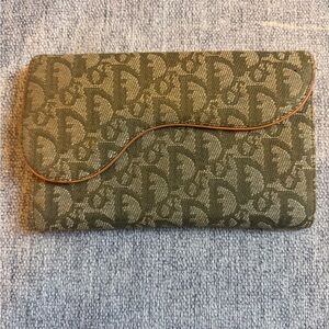 Vintage Christian Dior Oblique Canvas Clutch – Authentic